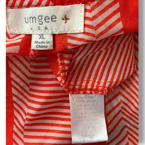 Umgee long sleeve sheer high low top with back hemline split - Picture 7 of 7